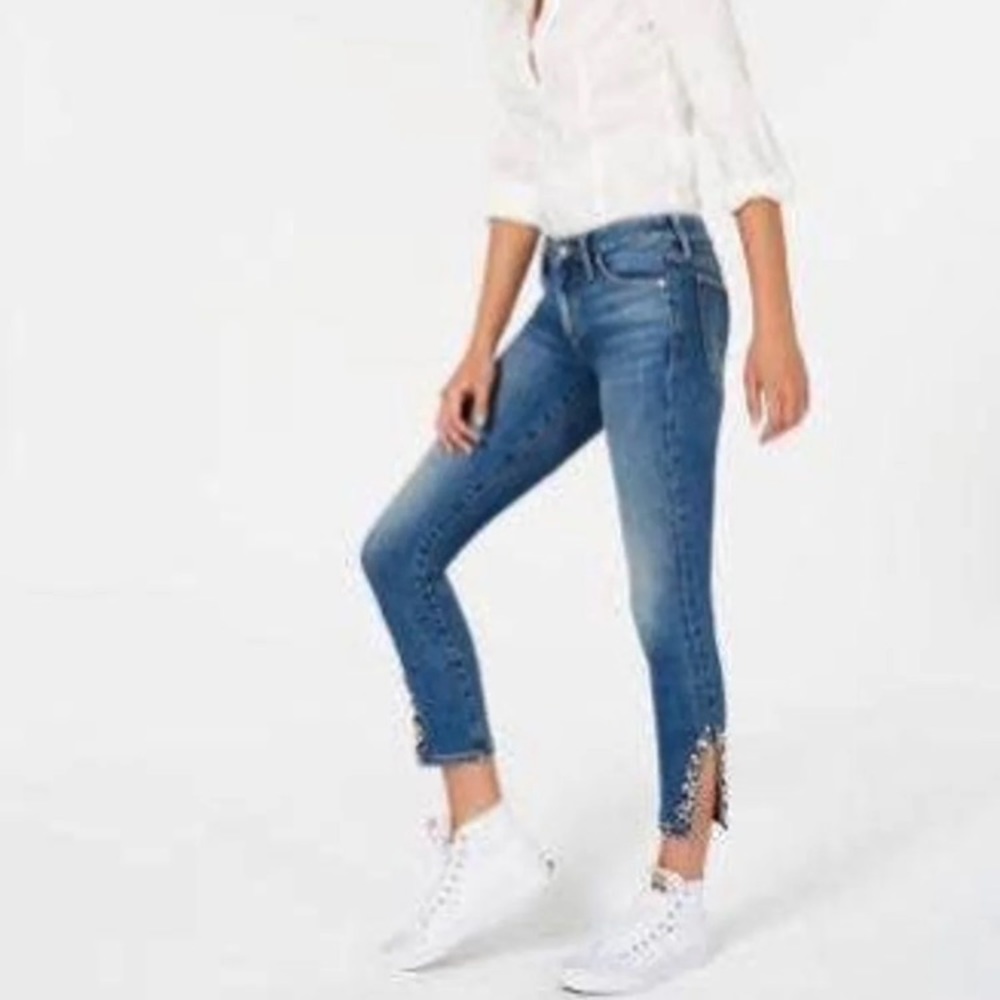 Joe’s Jeans Cleo Pearl Slit Ankle Skinny Jeans